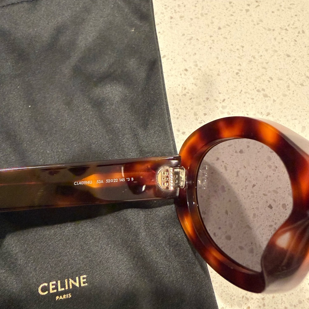 Celine Triomphe 52MM Oval Sunglasses - Picture 7 of 8
